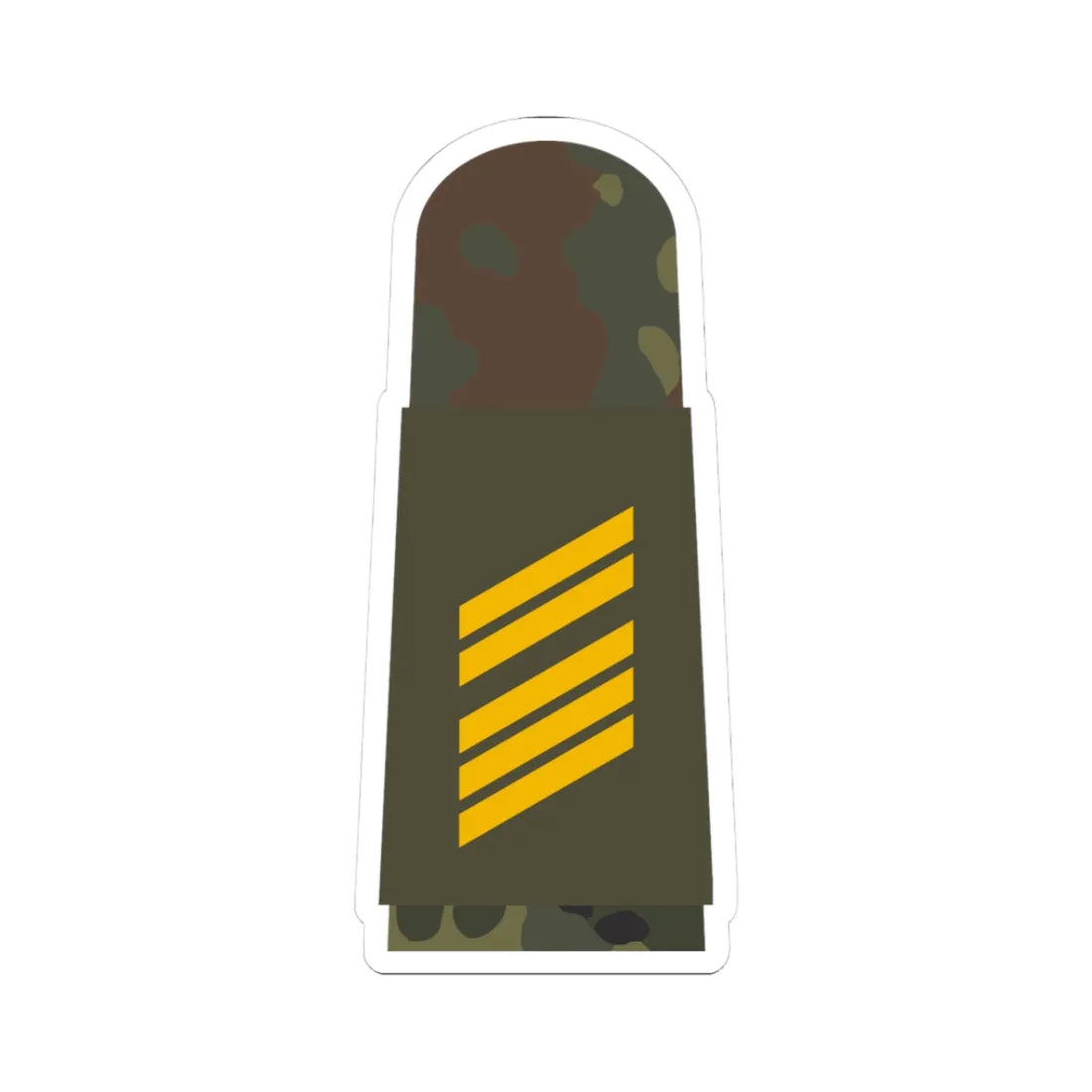MA OG5 16 Oberstabsgefreiter L (Military Rank) STICKER Vinyl Kiss-Cut Decal 3 Inch White - The Sticker Space