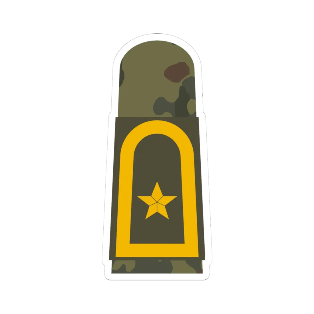 MA OG5 22 Obermaat OA (Military Rank) STICKER Vinyl Kiss-Cut Decal 3 Inch White - The Sticker Space