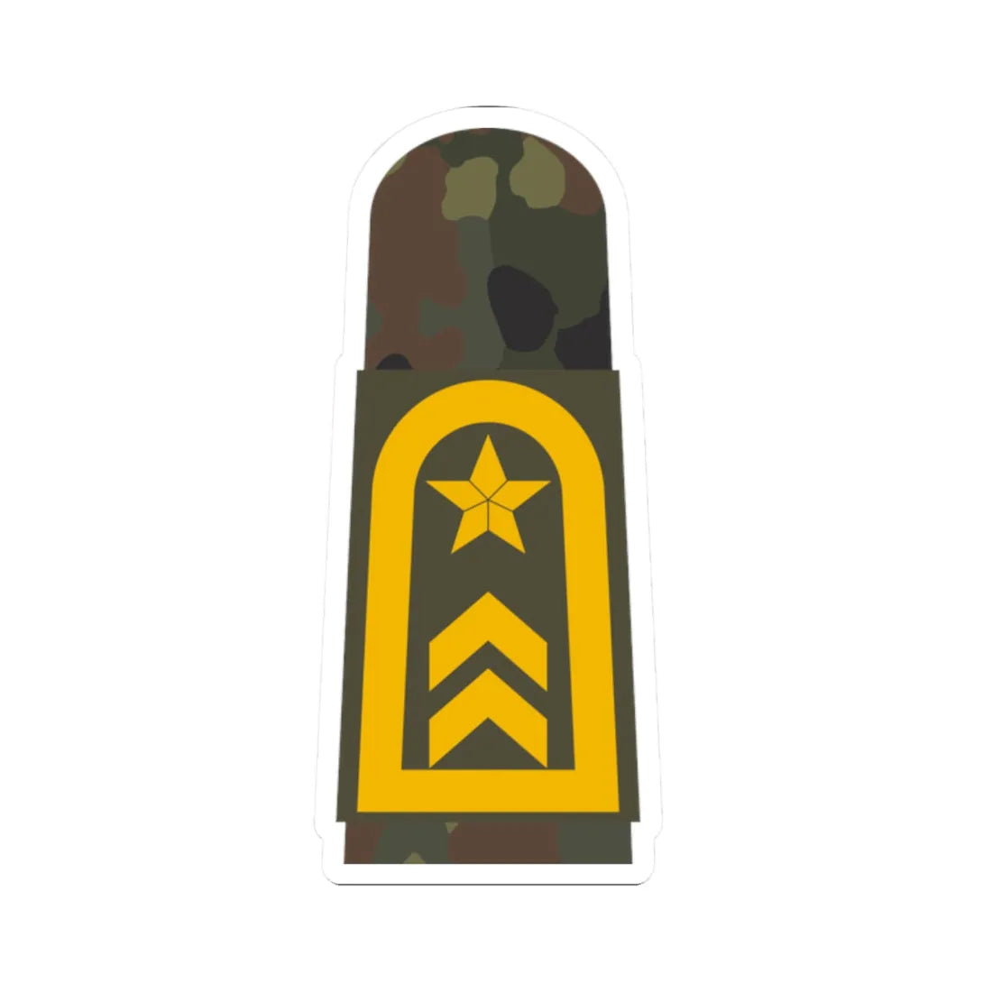 MA OG5 32 Oberbootsmann OA (Military Rank) STICKER Vinyl Kiss-Cut Decal 2 Inch White - The Sticker Space