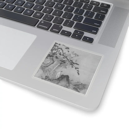 Ma Yuan - Scholar viewing a waterfall - early 13th century v2 - STICKER Vinyl Kiss-Cut Decal
