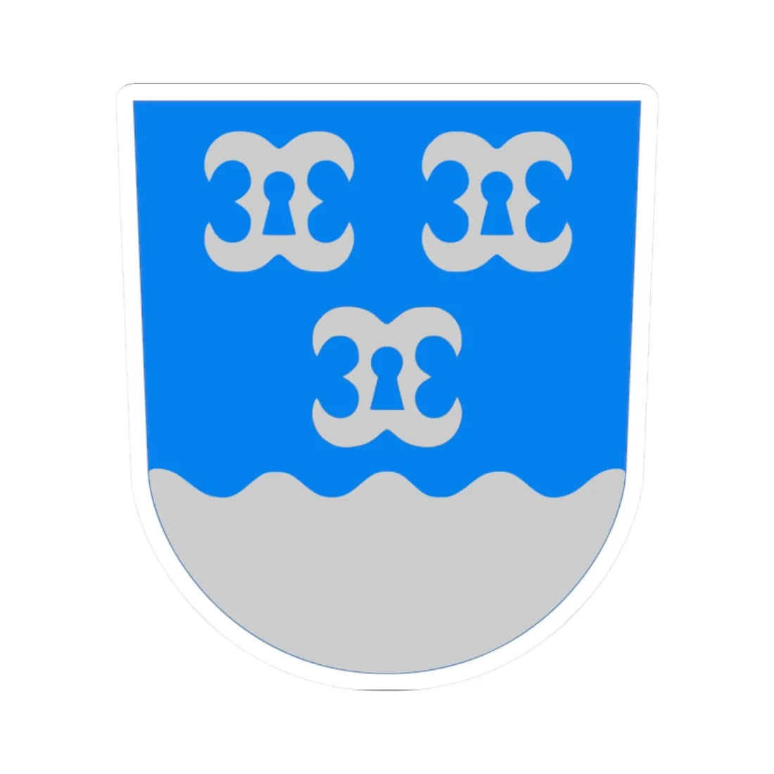 Maalahti.vaakuna (Finland) (Coat of Arms) STICKER Vinyl Kiss-Cut Decal 2 Inch White - The Sticker Space