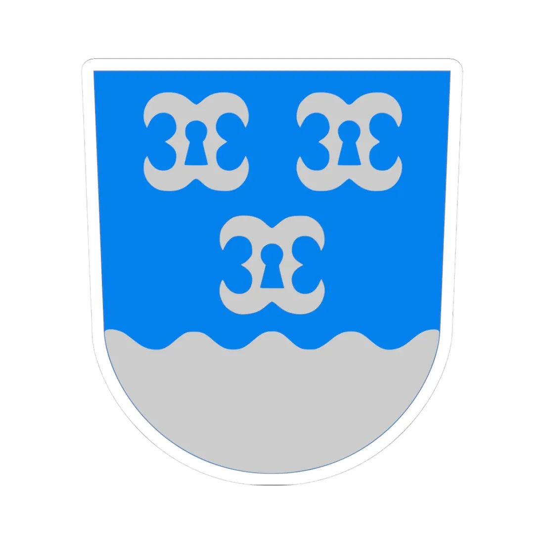 Maalahti.vaakuna (Finland) (Coat of Arms) STICKER Vinyl Kiss-Cut Decal 3 Inch White - The Sticker Space