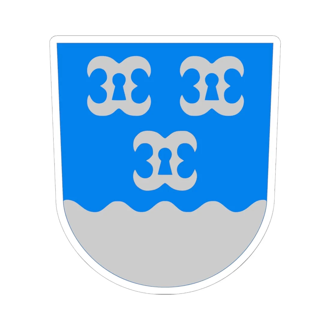 Maalahti.vaakuna (Finland) (Coat of Arms) STICKER Vinyl Kiss-Cut Decal 6 Inch White - The Sticker Space