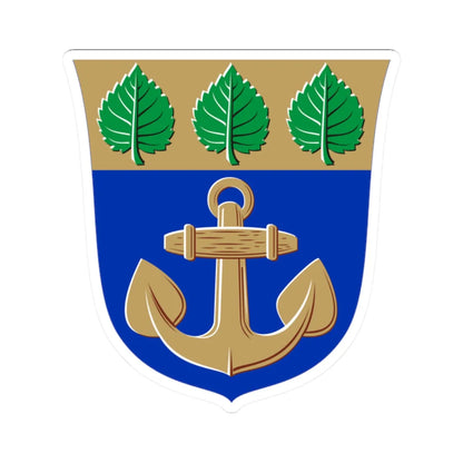Maarianhamina.vaakuna (Finland) (Coat of Arms) STICKER Vinyl Kiss-Cut Decal 2 Inch White - The Sticker Space