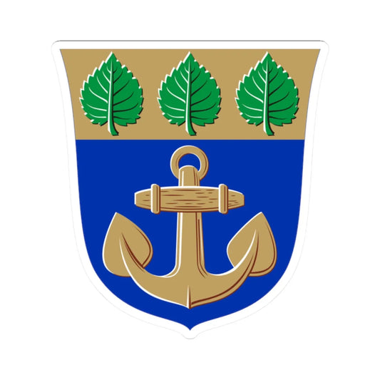 Maarianhamina.vaakuna (Finland) (Coat of Arms) STICKER Vinyl Kiss-Cut Decal 2 Inch White - The Sticker Space