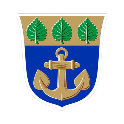 Maarianhamina.vaakuna (Finland) (Coat of Arms) STICKER Vinyl Kiss-Cut Decal 3 Inch White - The Sticker Space