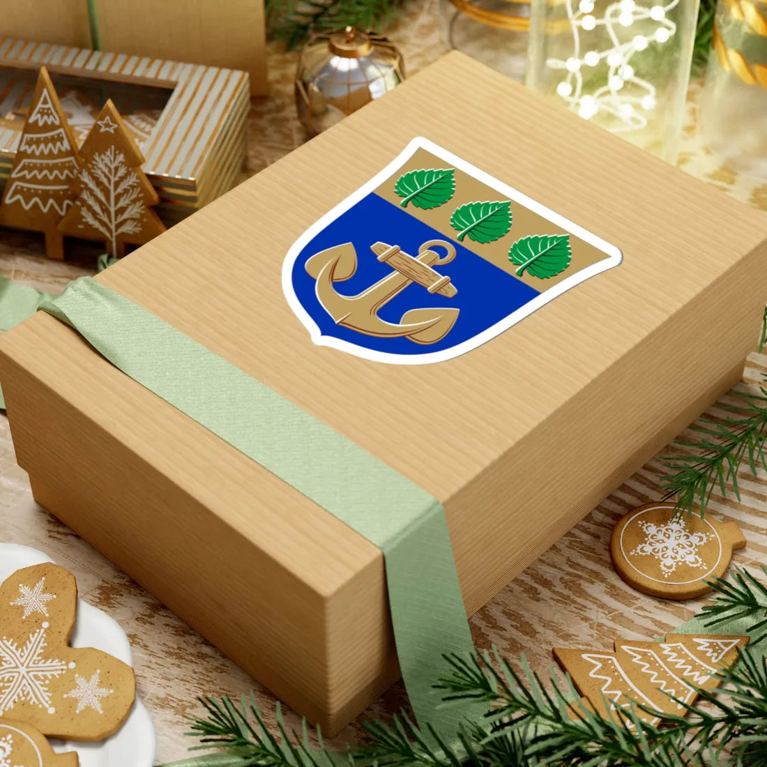 Maarianhamina.vaakuna (Finland) (Coat of Arms) STICKER Vinyl Kiss-Cut Decal - The Sticker Space