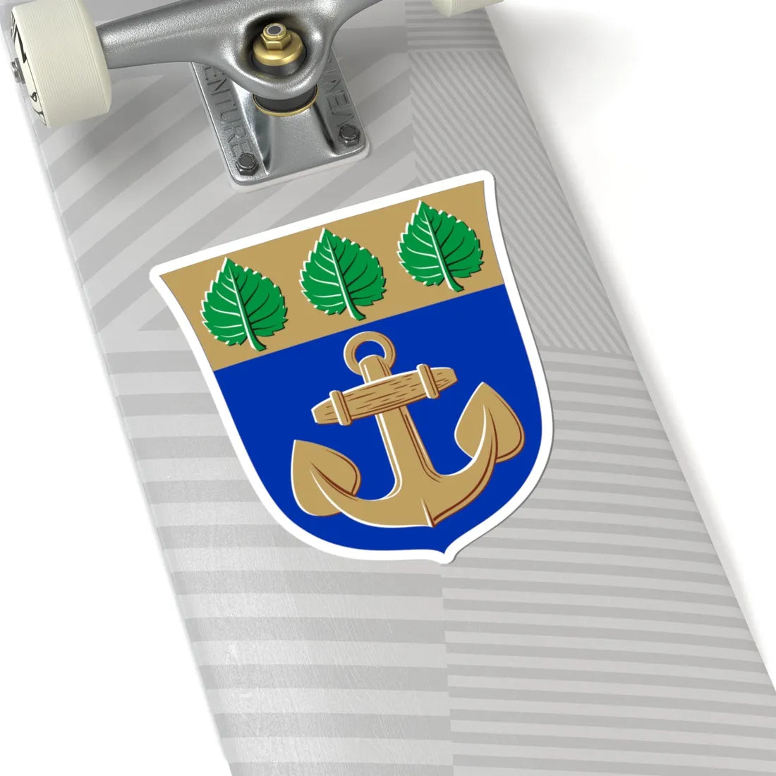 Maarianhamina.vaakuna (Finland) (Coat of Arms) STICKER Vinyl Kiss-Cut Decal - The Sticker Space