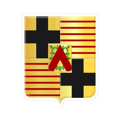 Maarkedal wapen (Belgium) (Coat of Arms) STICKER Vinyl Kiss-Cut Decal 4 Inch White - The Sticker Space