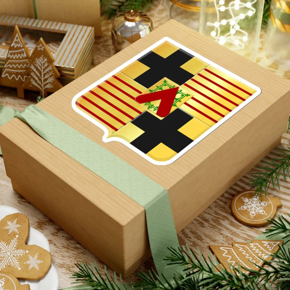 Maarkedal wapen (Belgium) (Coat of Arms) STICKER Vinyl Kiss-Cut Decal - The Sticker Space