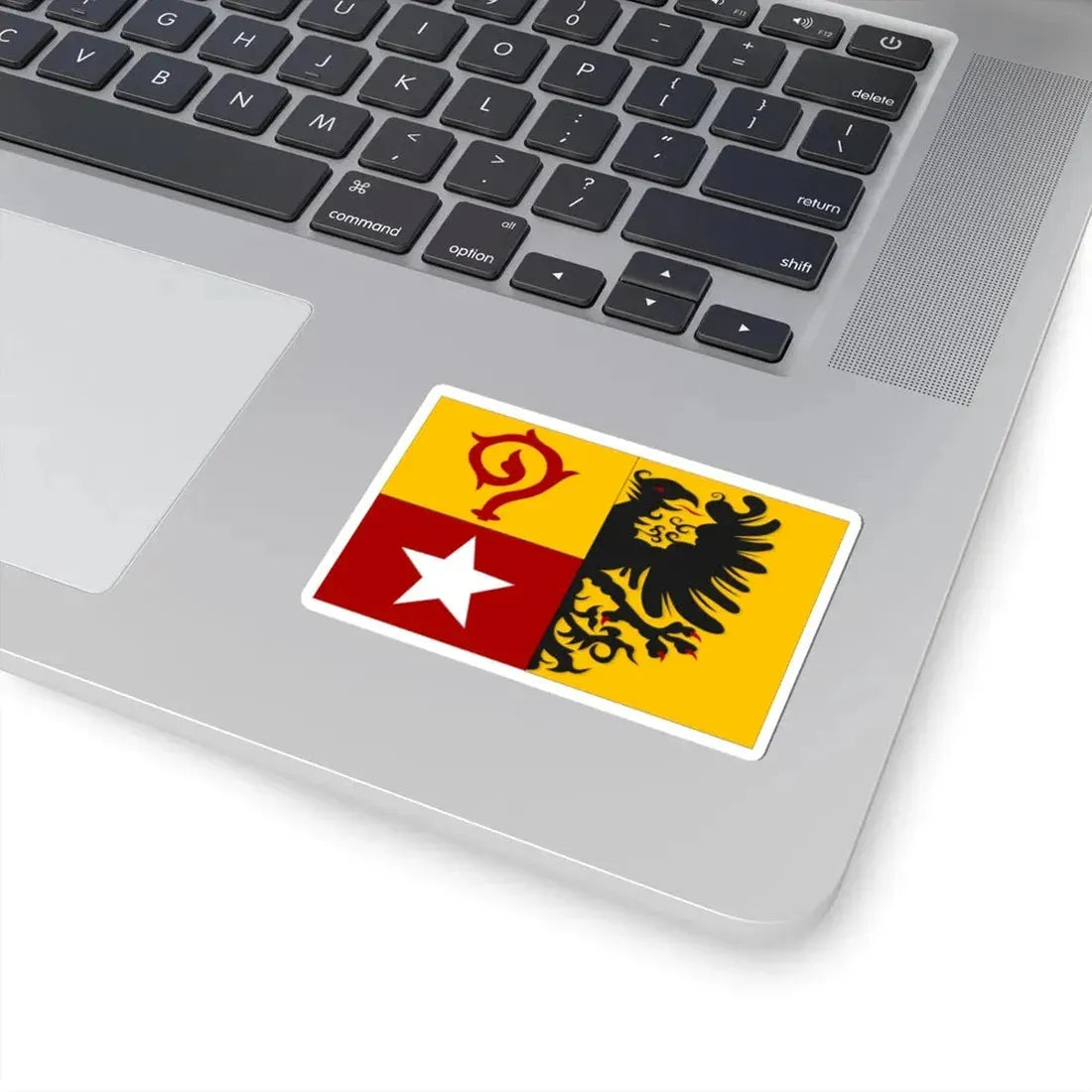 Maasmechelen vlag (Belgium) STICKER Vinyl Kiss-Cut Decal - The Sticker Space