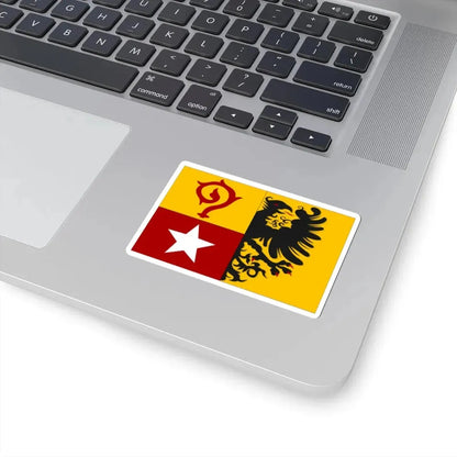 Maasmechelen vlag (Belgium) STICKER Vinyl Kiss-Cut Decal - The Sticker Space