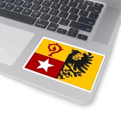 Maasmechelen vlag (Belgium) STICKER Vinyl Kiss-Cut Decal - The Sticker Space