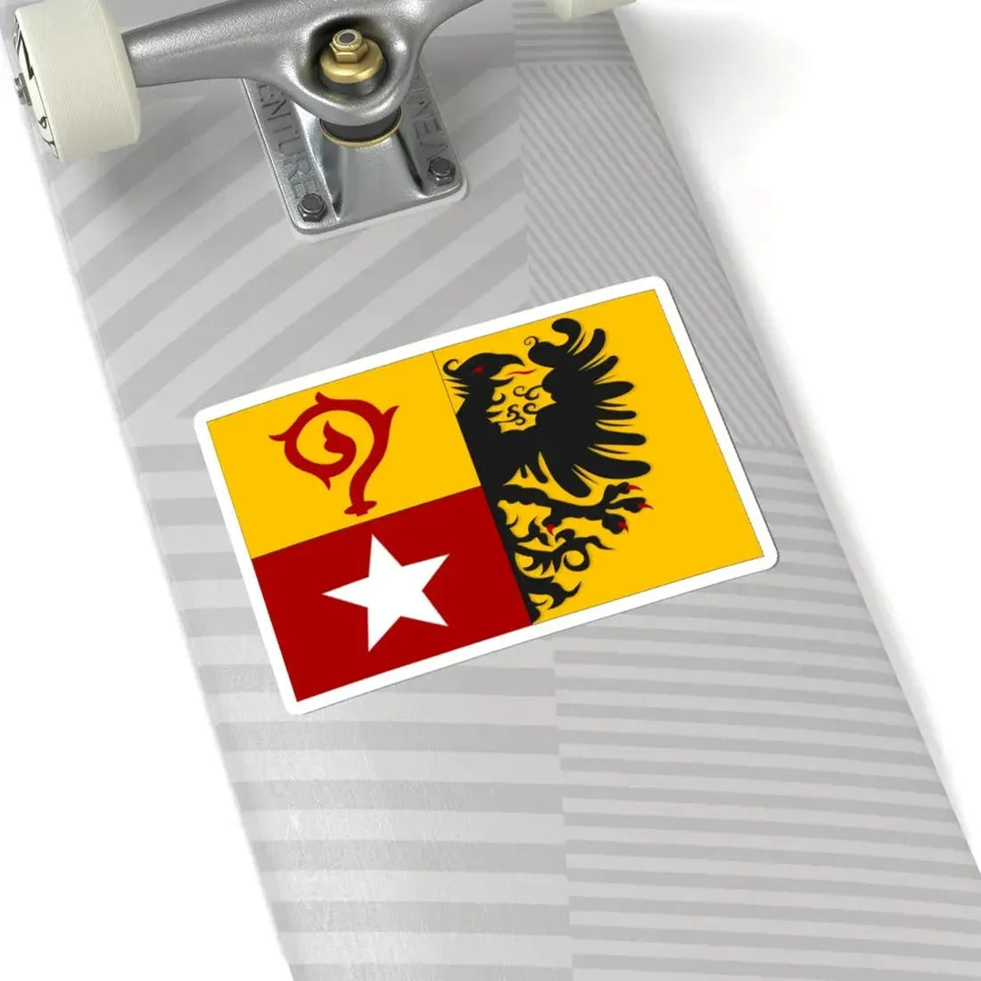 Maasmechelen vlag (Belgium) STICKER Vinyl Kiss-Cut Decal - The Sticker Space