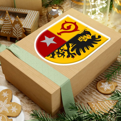 Maasmechelen wapen1 (Belgium) (Coat of Arms) STICKER Vinyl Kiss-Cut Decal - The Sticker Space