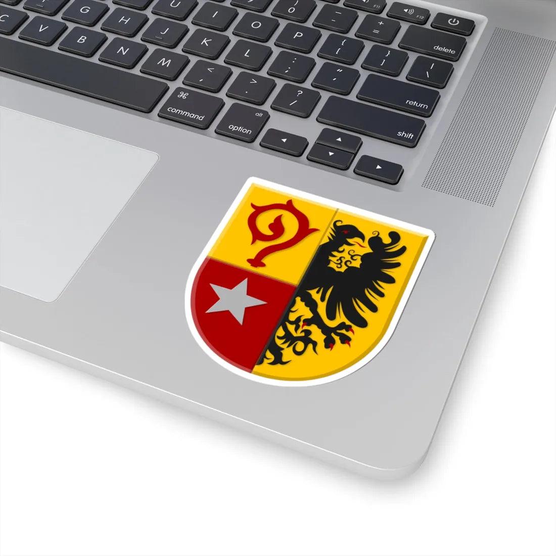 Maasmechelen wapen1 (Belgium) (Coat of Arms) STICKER Vinyl Kiss-Cut Decal - The Sticker Space