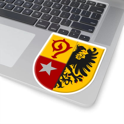 Maasmechelen wapen1 (Belgium) (Coat of Arms) STICKER Vinyl Kiss-Cut Decal - The Sticker Space