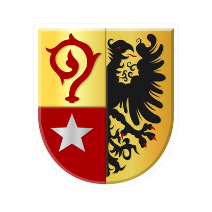Maasmechelen wapen2 (Belgium) (Coat of Arms) STICKER Vinyl Kiss-Cut Decal 2 Inch White - The Sticker Space