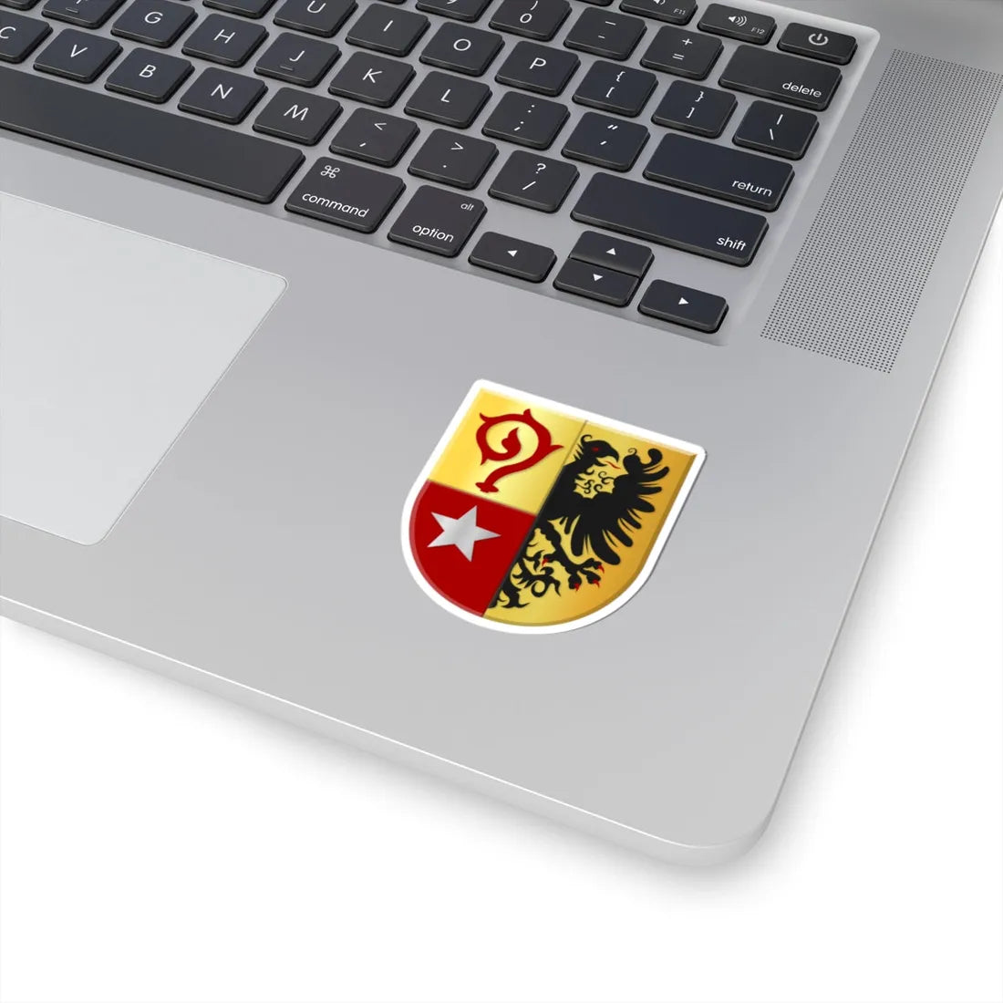 Maasmechelen wapen2 (Belgium) (Coat of Arms) STICKER Vinyl Kiss-Cut Decal - The Sticker Space