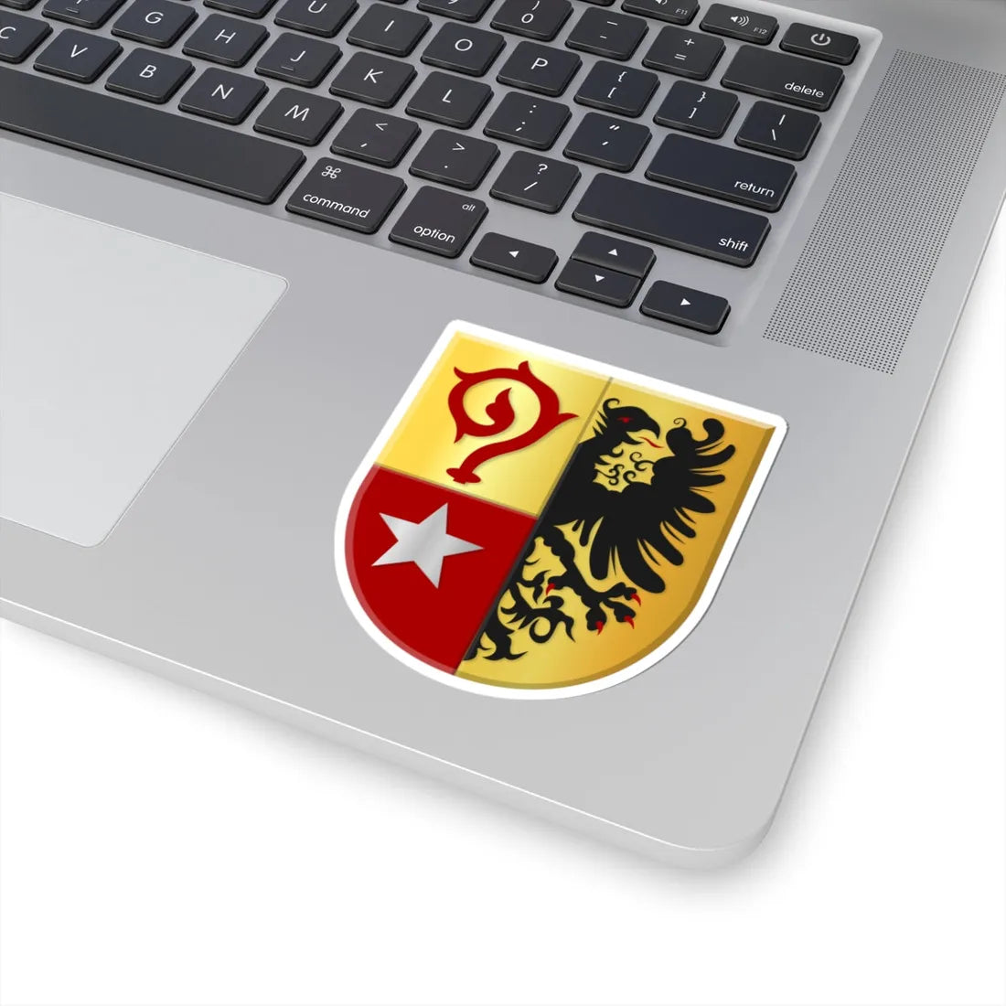 Maasmechelen wapen2 (Belgium) (Coat of Arms) STICKER Vinyl Kiss-Cut Decal - The Sticker Space