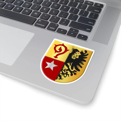 Maasmechelen wapen2 (Belgium) (Coat of Arms) STICKER Vinyl Kiss-Cut Decal - The Sticker Space