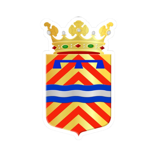 Maassluis wapen (Netherlands) (Coat of Arms) STICKER Vinyl Kiss-Cut Decal 2 Inch White - The Sticker Space