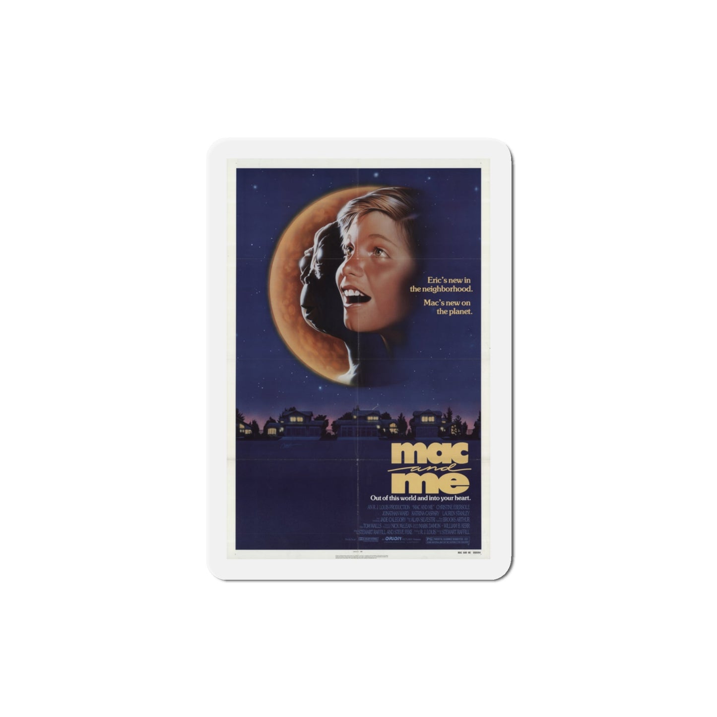 Mac and Me 1988 Movie Poster Die-Cut Magnet-3" x 3"-The Sticker Space