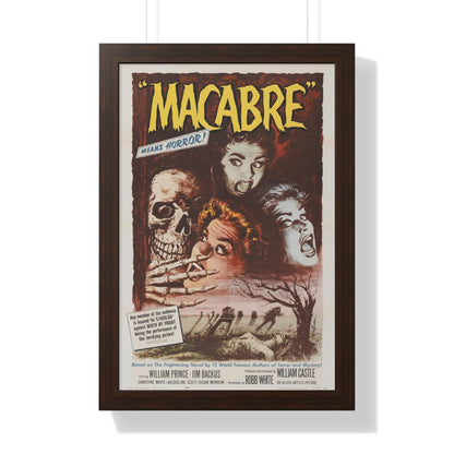 MACABRE 1958 - Framed Movie Poster-16″ x 24″-The Sticker Space