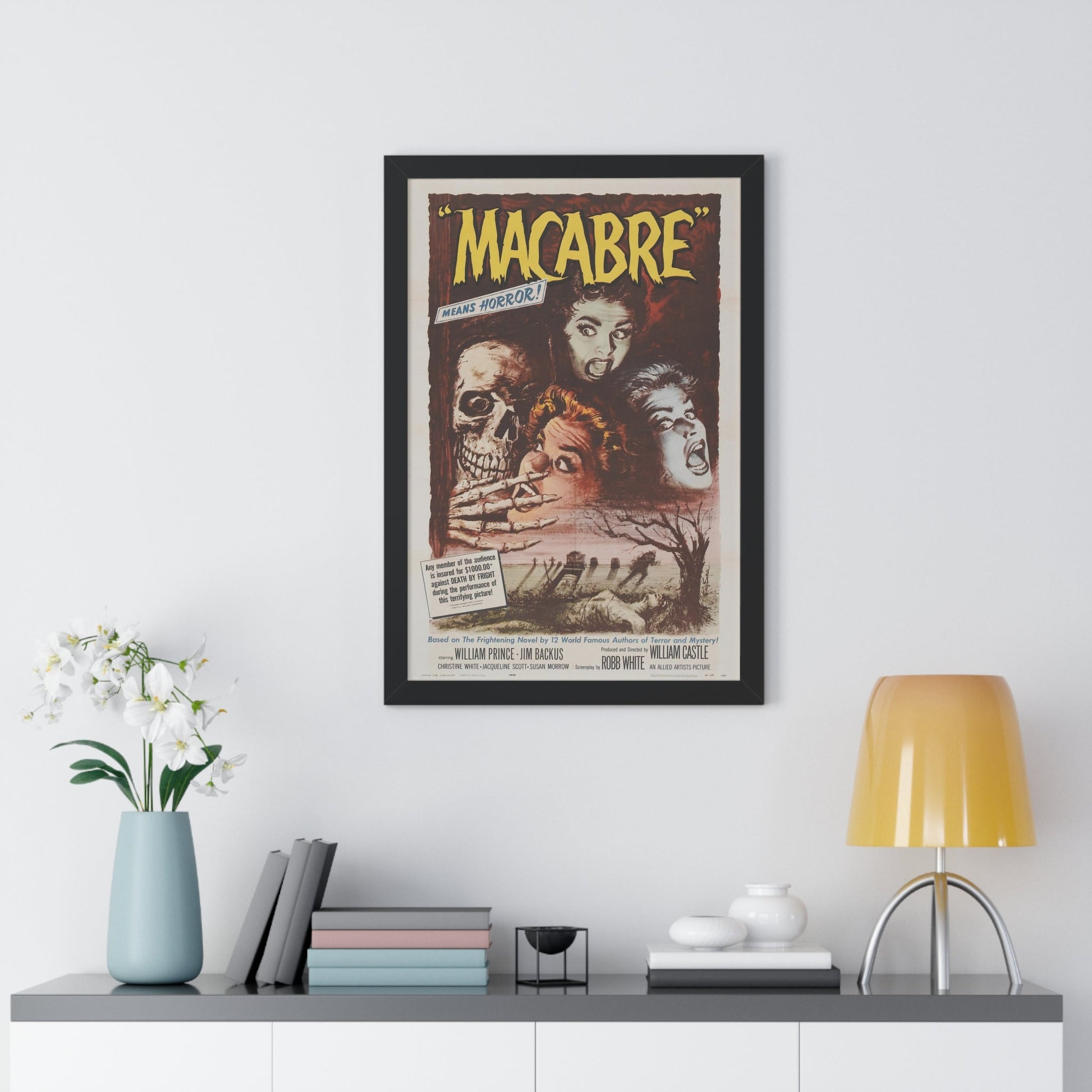 MACABRE 1958 - Framed Movie Poster-The Sticker Space