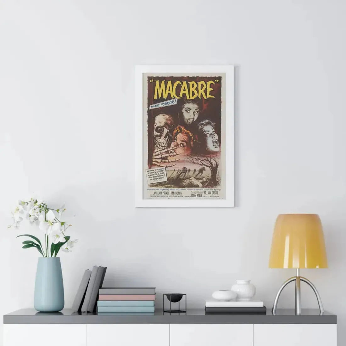 MACABRE 1958 - Framed Movie Poster - The Sticker Space