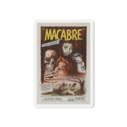 MACABRE 1958 Movie Poster - Refrigerator Magnet - The Sticker Space