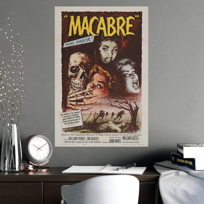 MACABRE 1958 - Paper Movie Poster-The Sticker Space
