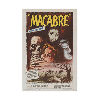 MACABRE 1958 - Paper Movie Poster-16″ x 24″ (Vertical)-The Sticker Space