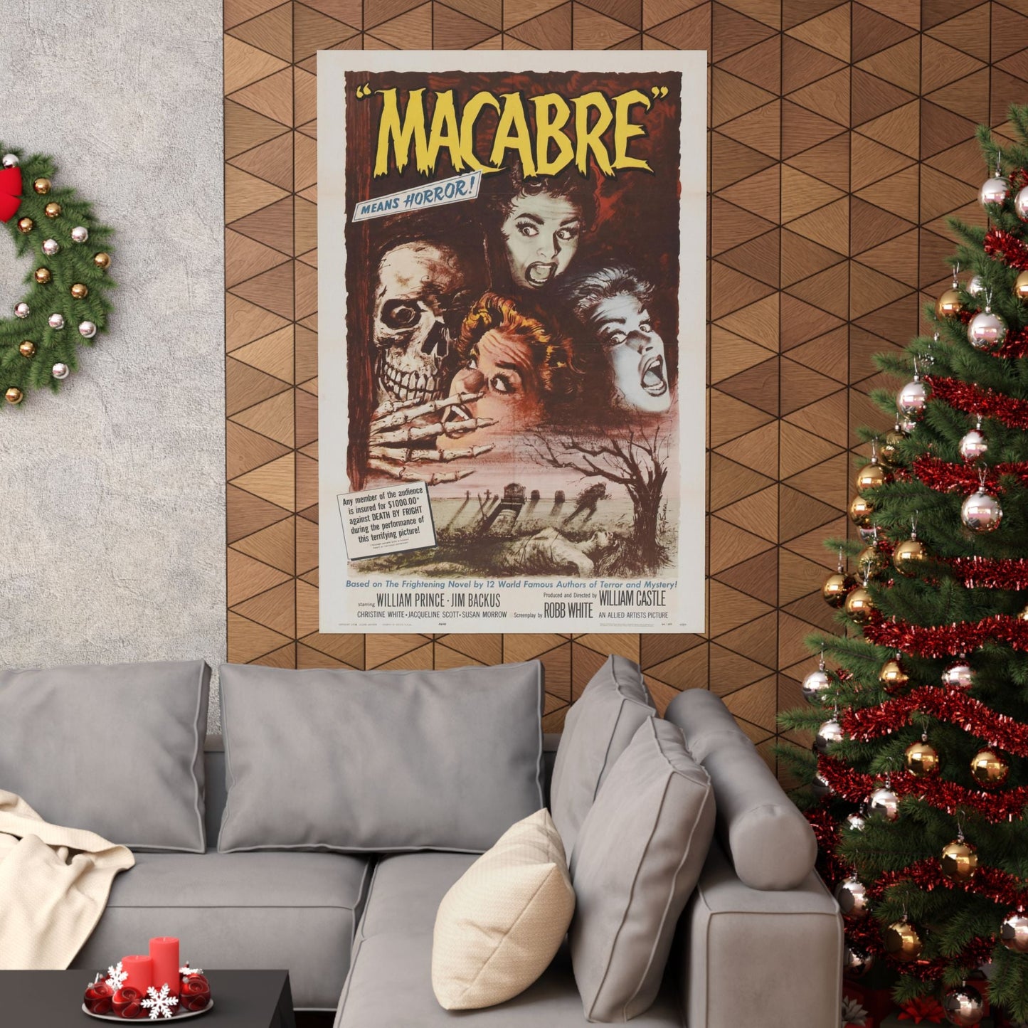 MACABRE 1958 - Paper Movie Poster-The Sticker Space