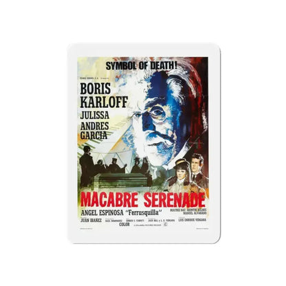 MACABRE SERENADE 1968 Movie Poster - Refrigerator Magnet 3 Inch Die-Cut - The Sticker Space