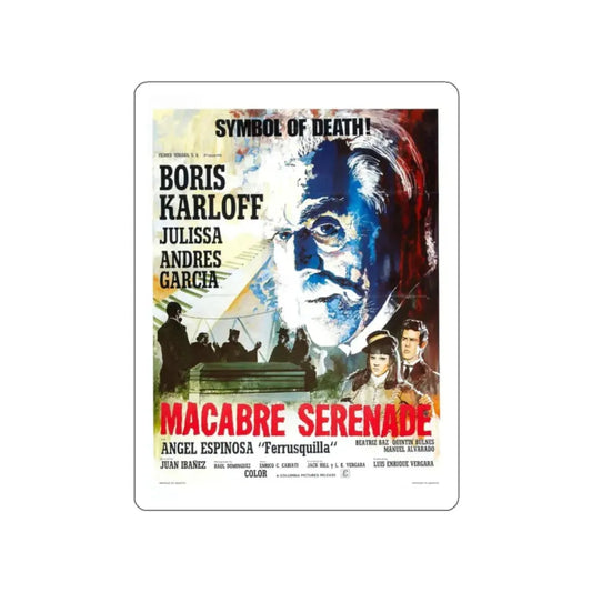 MACABRE SERENADE 1968 Movie Poster STICKER Vinyl Die-Cut Decal 2 Inch - The Sticker Space