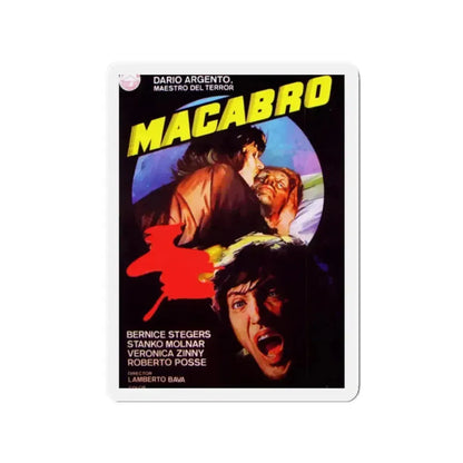 MACABRO 1980 Movie Poster - Refrigerator Magnet 2 Inch Die-Cut - The Sticker Space