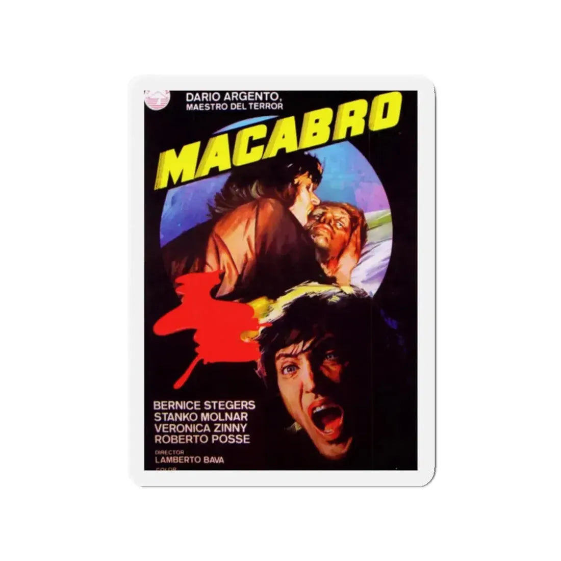 MACABRO 1980 Movie Poster - Refrigerator Magnet - The Sticker Space