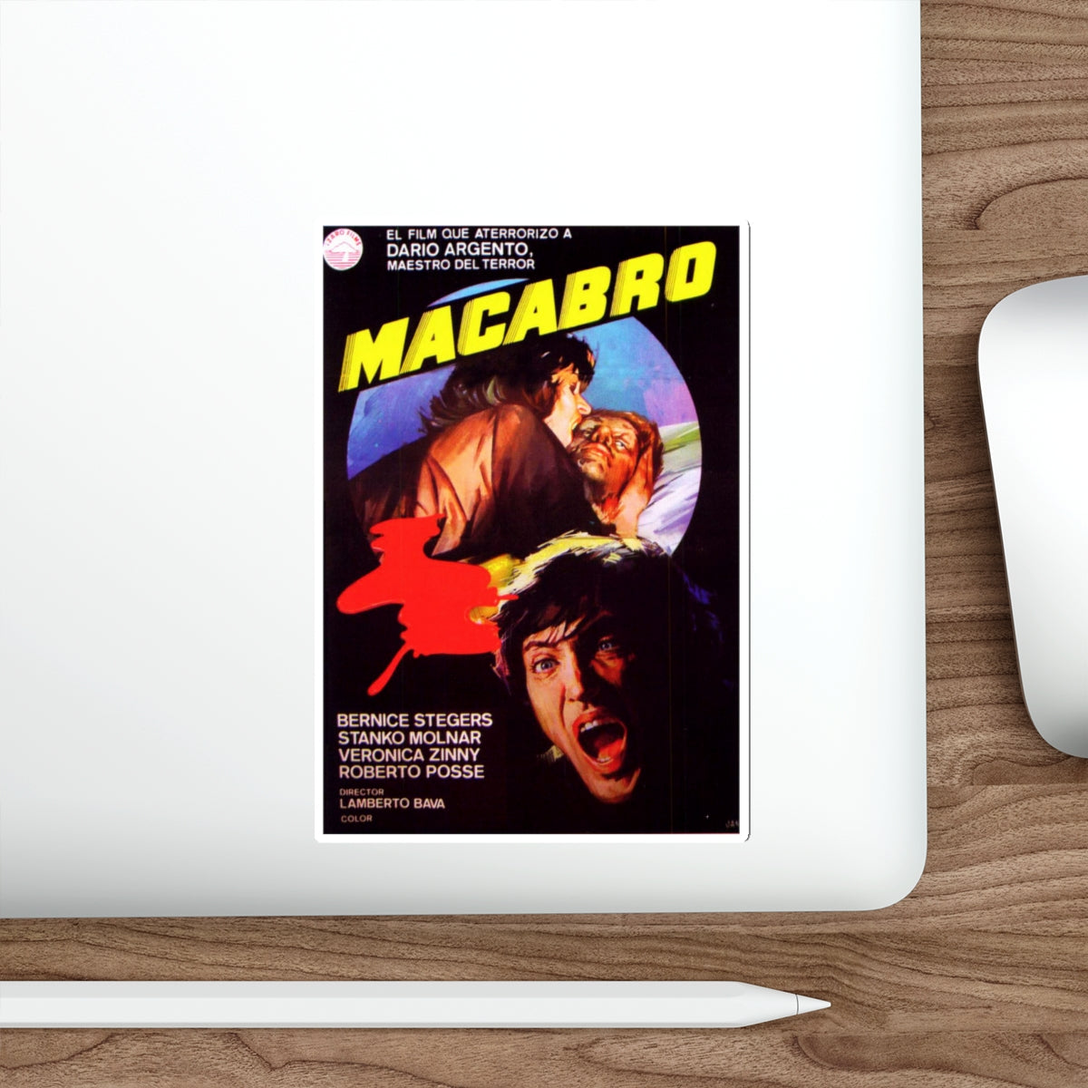 MACABRO 1980 Movie Poster STICKER Vinyl Die-Cut Decal-The Sticker Space