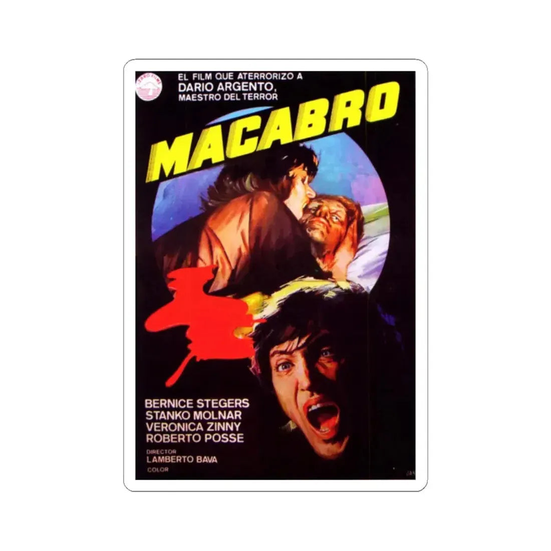 MACABRO 1980 Movie Poster - STICKER Vinyl Kiss-Cut Decal 2 Inch White - The Sticker Space