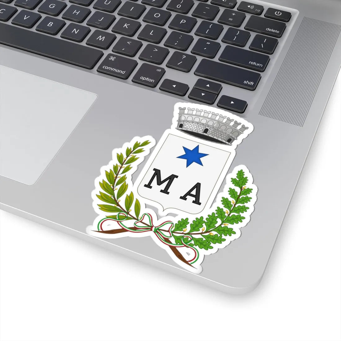 Macchia dIsernia-Stemma (Italy) (Coat of Arms) STICKER Vinyl Kiss-Cut Decal - The Sticker Space
