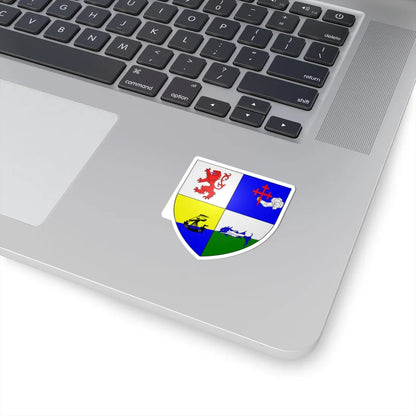 MacDonnell coat of arms as shown in Dunluce Castle (Ireland) (Coat of Arms) STICKER Vinyl Kiss-Cut Decal - The Sticker Space