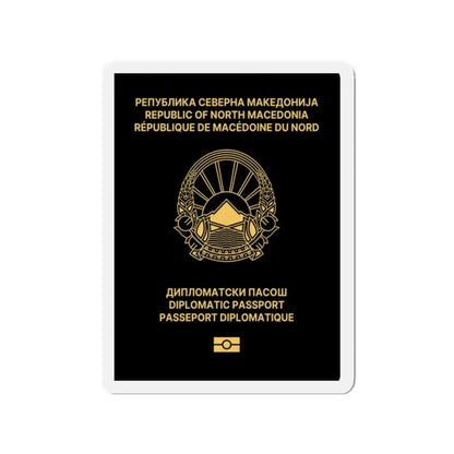 Macedonian Passport (Diplomatic) - Refrigerator Magnet - The Sticker Space