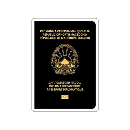 Macedonian Passport (Diplomatic) STICKER Vinyl Die-Cut Decal 2 Inch - The Sticker Space
