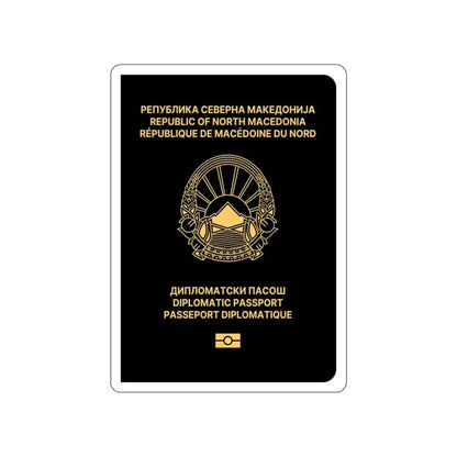 Macedonian Passport (Diplomatic) STICKER Vinyl Die-Cut Decal - The Sticker Space