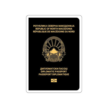 Macedonian Passport (Diplomatic) STICKER Vinyl Die-Cut Decal - The Sticker Space
