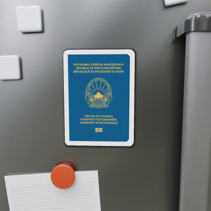 Macedonian Passport For Foreigners - Die-Cut Magnet-The Sticker Space