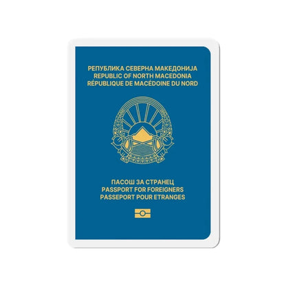Macedonian Passport For Foreigners - Refrigerator Magnet - The Sticker Space