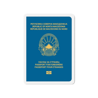 Macedonian Passport For Foreigners - Refrigerator Magnet - The Sticker Space
