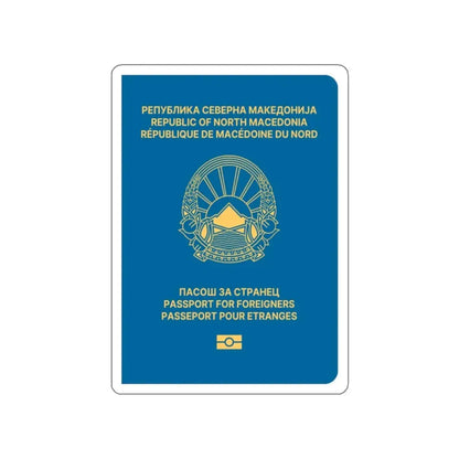 Macedonian Passport For Foreigners STICKER Vinyl Die-Cut Decal - The Sticker Space